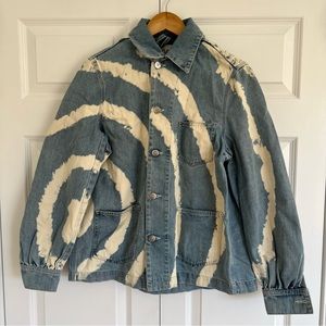 Ganni tie dye denim jacket